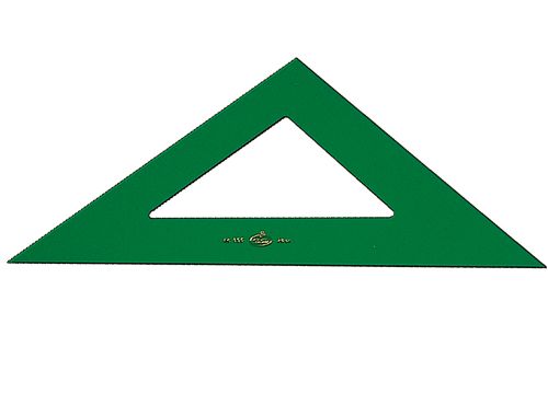 Esquadro plastico especial 32 cm verde transparente , Faber castell , 2875 , 8414790236754